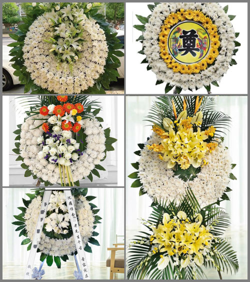 山东青岛平度市新河镇新李家埠村花圈速递